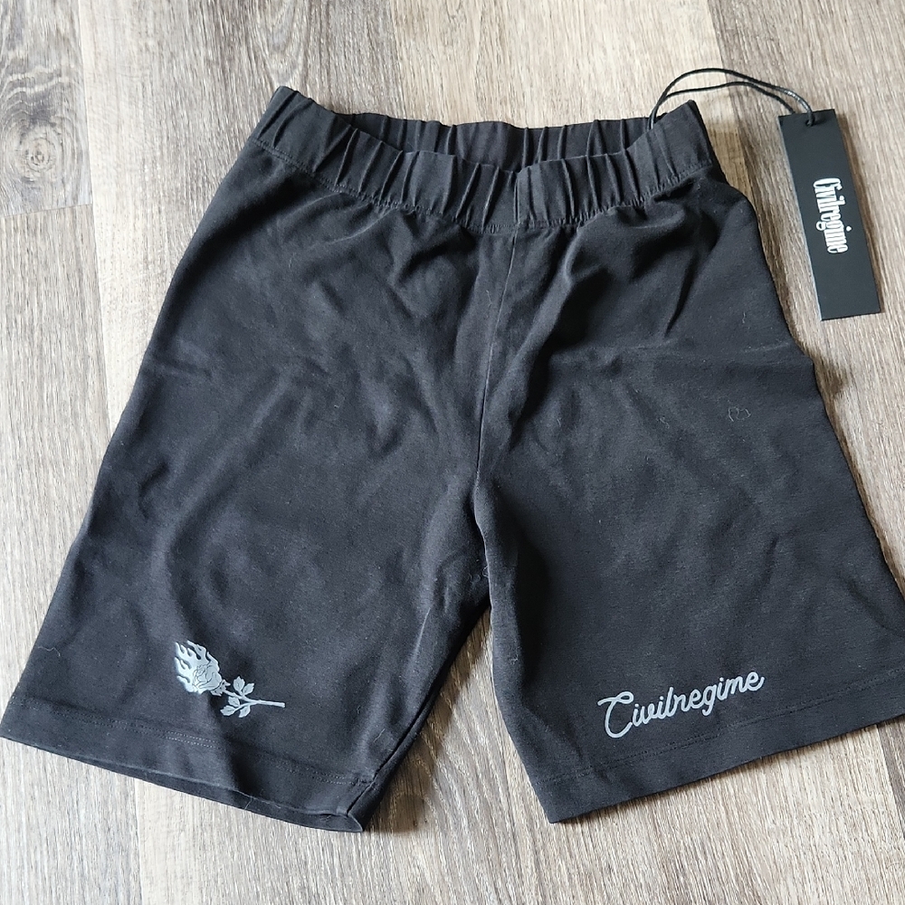 Civilregime Women's Black Athletic Shorts
